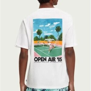 Scotch & Soda Sporty Relaxed‎ Fit Artwork Graphic T Shirt size XXL